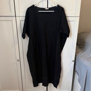Eileen Fisher Charcoal Short Sleeve Dress